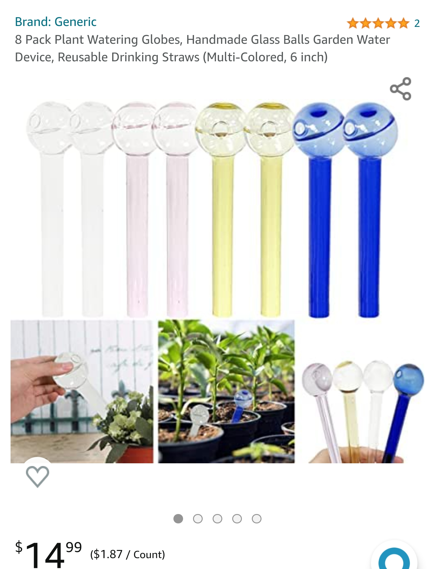 Amazon Selling “Plant Watering Globes”